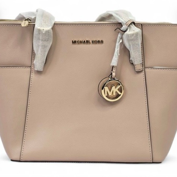 Michael Kors Handbags - Michael Kors Charlotte Large Top-Zip Tote in the color Powder Blush.